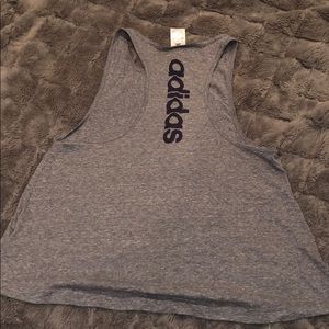 Adidas Gray Razorback Workout Shirt